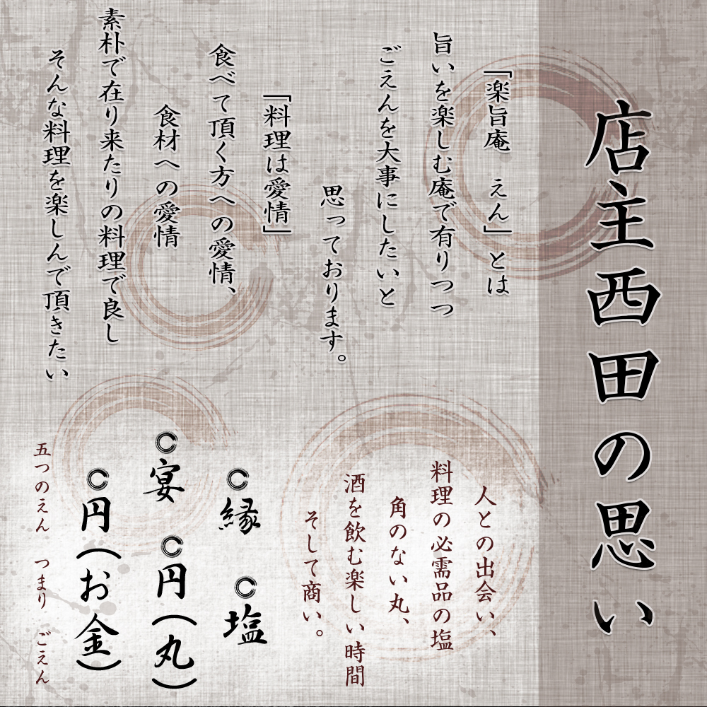 店主のこだわり